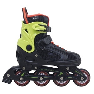 Roleri PW126B-10 crno neon zelena Alu L 40-43 PU točkići Action 3090232