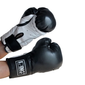 Rukavice za boks crno bele PVC RING RS 2211-16 - Img 2