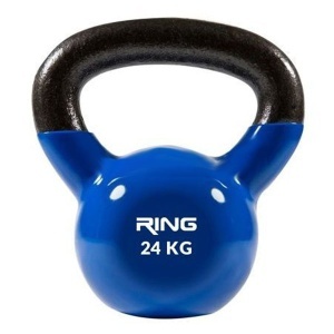 Rusko zvono Kettlebell 24kg metal+vinyl RX DB2174-24 blue