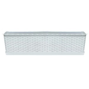 Saksija balkonska Ratolla Case Bela 49x17x15cm Prosperplast PR ISR500P-S449