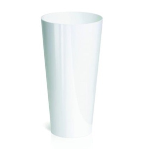 Saksija Tubus Slim Shine 30x57cm Bela Prosperplast PR DTUS300S-S449
