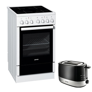 Set električni šporet EC55220AW i toster T850BK Gorenje 10034428