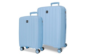 Set kofera 2/1 Roll Road Acadia ABS 55/65cm plava