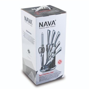 Set noževa 8u1 nerđajući čelik Nava 58852 - Img 3