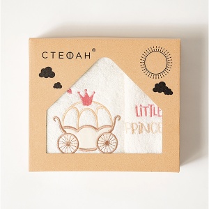 Set peškira za decu princeza krem - Img 2