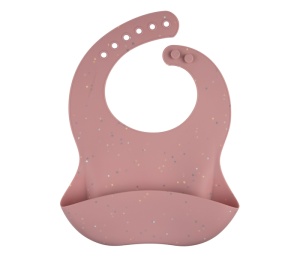 Silikonska Portikla Sa Džepom Roze Canpol Babies Dots 51/029_pin