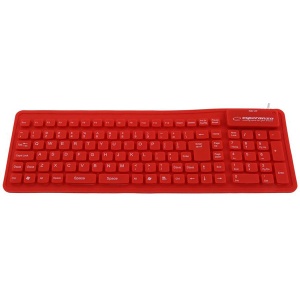 SILIKONSKA USB tastatura ESPERANZA RED EK126R - Img 2