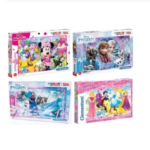 Slagalica 104 dela Mini Frozen Princeze Clementoni 500219