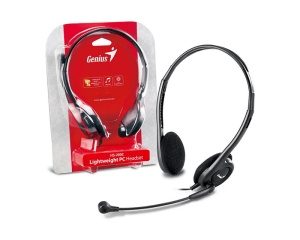 Slušalice sa mikrofonom Genius HS-200C sa adapter kablom crne - Img 2