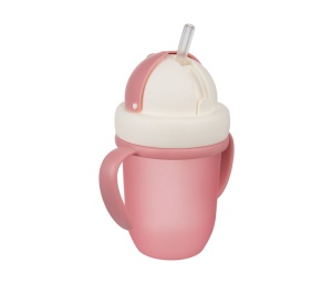 Šolja Sa Siliconskom Flip-top Slamčicom 210ml Roze Canpol Babies Matte Pastels 56/522_pin