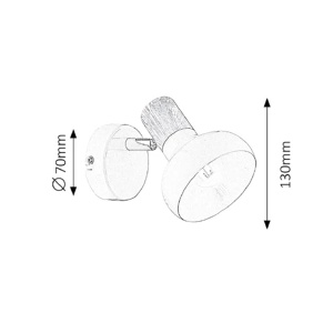 Spot lampa Latika 1xE14 Trio Lighting R81521031 - Img 3