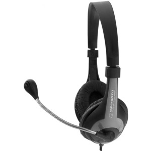 Stereo slušalice s mikrofonom ESPERANZA CHARM BLACK / GREY EH158K - Img 3