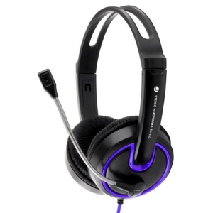 Stereo slušalice s mikrofonom ESPERANZA Hornet PURPLE EH153V