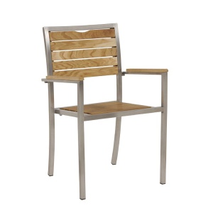 Stolica Mediteraneo AC inox hrast 222015