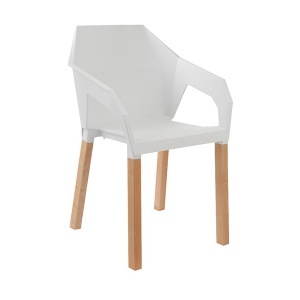 Stolica Origami bela