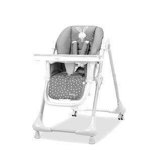 Stolica za hranjenje Asalvo Wheels Baby Rabbit Grey 19622 - Img 3