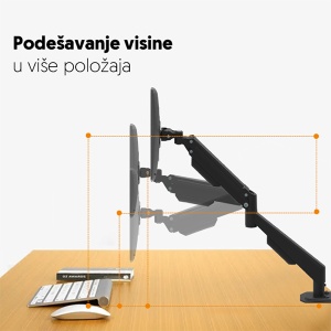 Stoni nosač za monitor 17-32in Prosto MH311 - Img 2