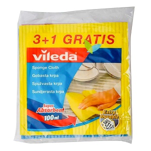 Sunđerasta krpa 3+1 Vileda 231031 6700122