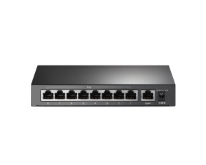 Svič TP-Link SF1009P 9 portova 10/100Mbps PoE+ crni