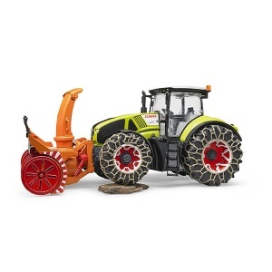 Traktor Claas Axion sa lancima i čistačem snega Bruder 030179 - Img 2