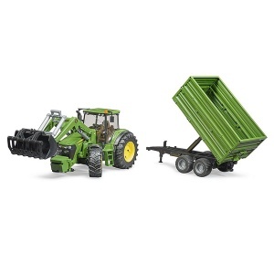 Traktor John Deere sa kašikom i prikolicom Bruder 030551 - Img 2