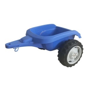 Traktor sa pedalama sa prikolicom plavi 010121 - Img 3