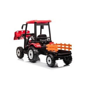 Traktor Sa Prikolicom i Utovarivačem Crveni Premium Oprema 24V7A - Img 4