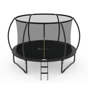 Trambolina Trampolina Premium Stil Crna 244cm sa merdevinama i unutrašnjom sigurnosnom mrežom - Img 4