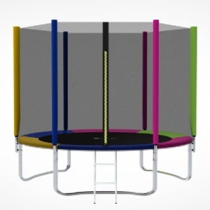 Trambolina Trampolina Premium Stil Multicolor 305cm sa merdevinama i unutrašnjom sigurnosnom mrežom