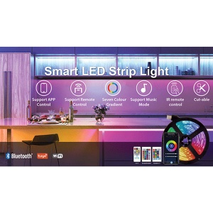 Tuya Digitalna led traka RGBCCT i IC IP20 5m set Sonoff 99LED989D/IP20 - Img 4