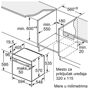 Ugradna rerna 15917 Višesistemska Serija 4 Bosch HBA514BB3 - Img 4