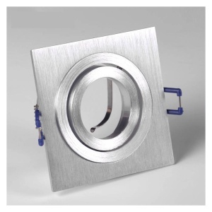 Ugradna Rozetna Kvadrat Srebrna Gu10 17906-10-31 Aura 2020455