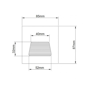 Ugradna zidna LED lampa 3W JM-043 - Img 3
