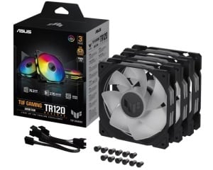 Ventilatori Asus TUF Gaming TR120 ARGB Reverse Black, 120 mm, komplet 3 komada sa kontrolerom