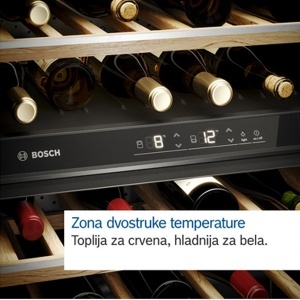Vinska vitrina sa staklenim vratima 186x60cm serija 6 Bosch KWK36ABGA - Img 3