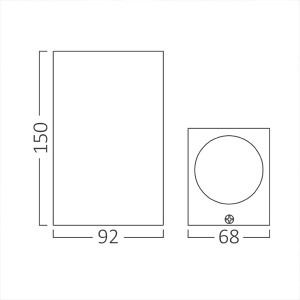 Zidna lampa spoljna 2xGU10 Braytron BG32-00422 - Img 3