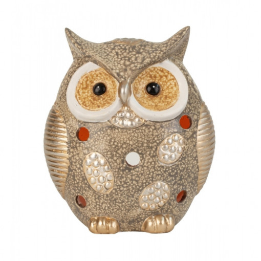 Bufnita decorativa si suport de lumanari 18cm