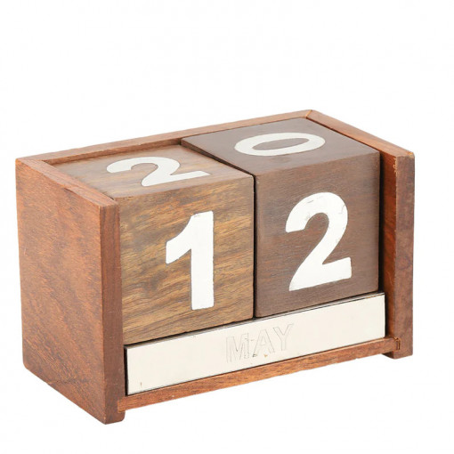 Calendar de birou Perpetuu - lemn de trandafir