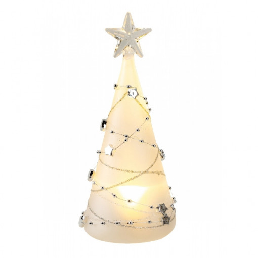 Decor Craciun Brad de sticla cu lumini LED