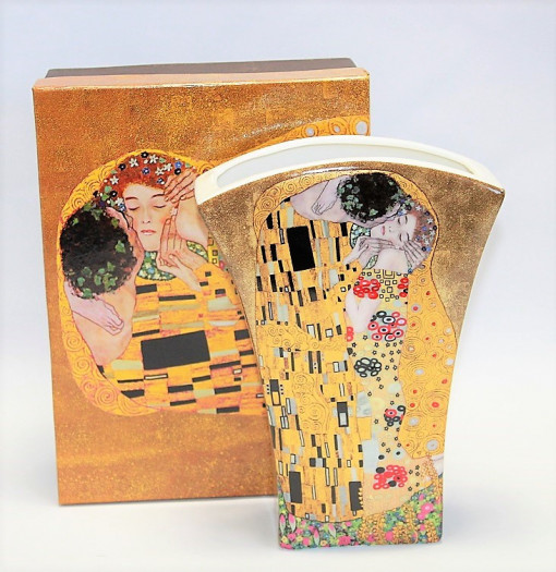 Vaza Klimt - The Kiss - Auriu 20 cm
