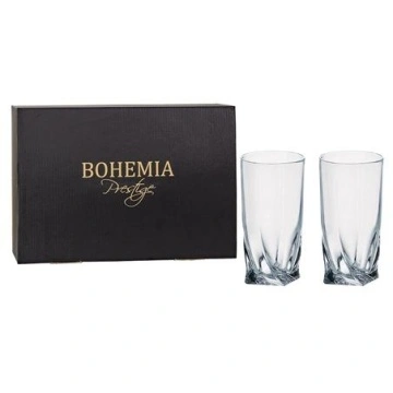 Bohemia Prestige - Set 6 pahare de apa sau bere Twister din Cristal 350 ml