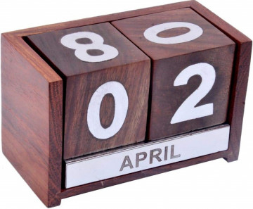 Calendar de birou Perpetuu - lemn de trandafir