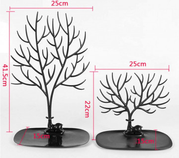 Cutie de bijuterii tip stand decorativ cerb mare Alb