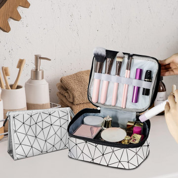 Geanta de calatorie pentru cosmetice, machiaje cu 2 compartimente TowerTravel