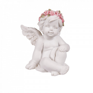 Ingeras cu coronita de flori 6 cm