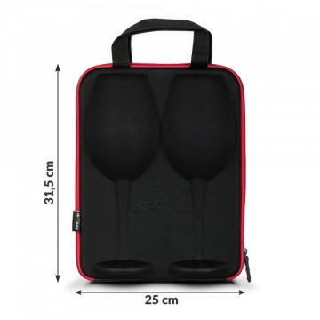 Set de 2 Pahare uriase negre de vin in carcasa Elegance - Img 5
