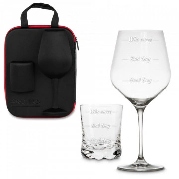 Set de pahar urias Moods pentru vin si pahar Moods de whisky in carcasa Elegance - Img 2