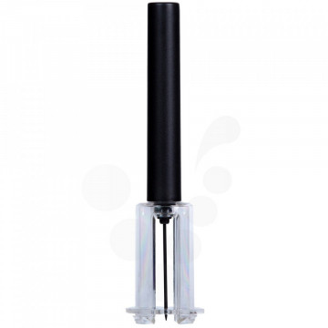 Set de servire vin in carcasa Elegance - tirbuson cu presiune de aer, racitor cu antipicurator, dop de vidare