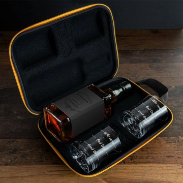 Set doua pahare Moods de Whisky cu loc pentru sticla de Whisky in carcasa Elegance - Img 2