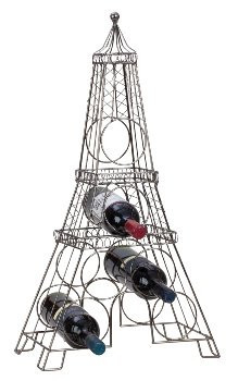 Suport metal Turnul Eiffel Paris pentru 6 sticle de vin